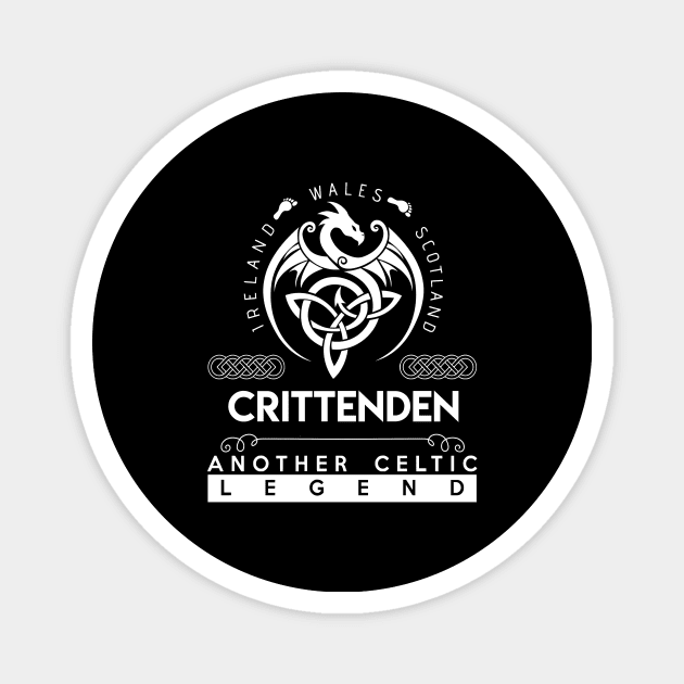 Crittenden Name T Shirt - Another Celtic Legend Crittenden Dragon Gift Item Magnet by harpermargy8920